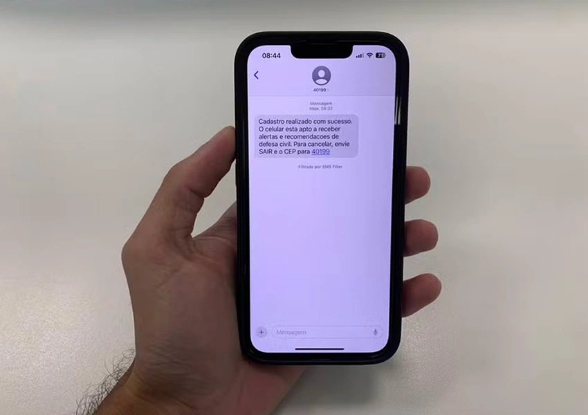 Vitória da Conquista será uma das primeiras cidades do Nordeste a receber sistema de alertas da Defesa Civil diretamente no celular