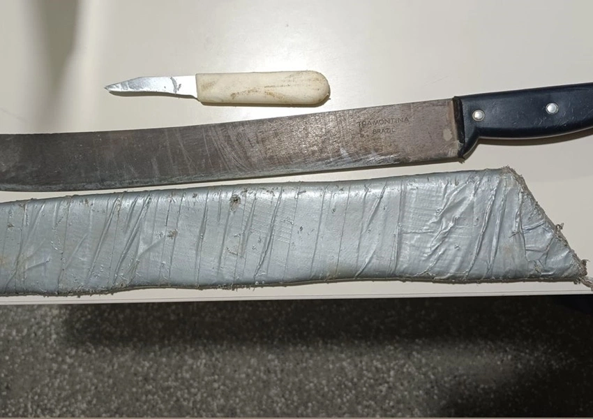 Homem é preso após tentar agredir cunhado com facão e é suspeito de estupro em zona rural de Piatã