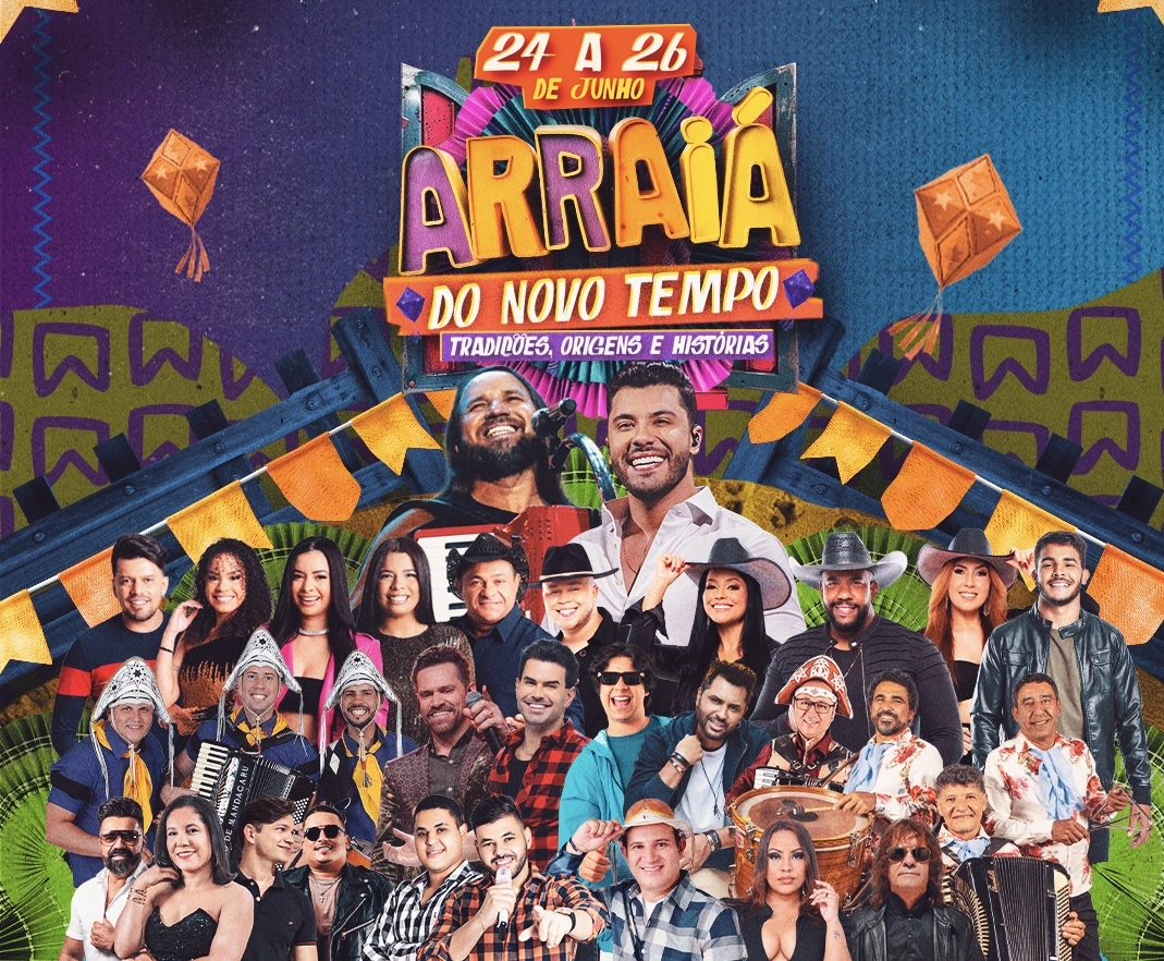 Arraiá do Novo Tempo promete três dias de festa em Tanque Novo com shows regionais e nacionais