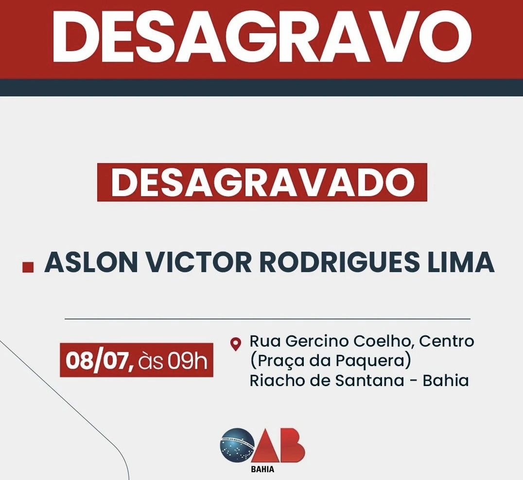 OAB-BA realiza desagravo público em defesa de advogado em Riacho de Santana