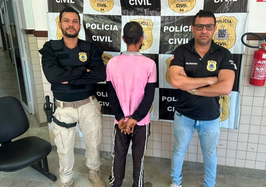 Homem é preso em Carinhanha suspeito de tentar matar o próprio irmão com tiro de espingarda