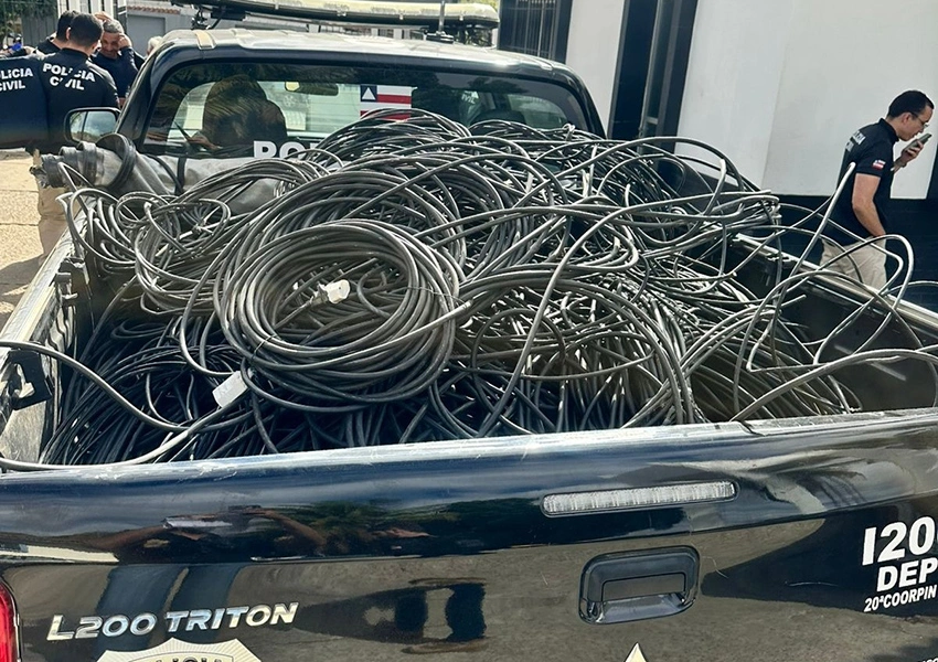 Polícia Civil recupera cerca de 2 mil metros de fios elétricos furtados em Brumado