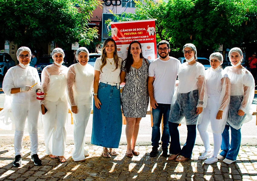 Centro de Especialidades Odontológicas realiza ação de conscientização sobre câncer bucal em Livramento de Nossa Senhora