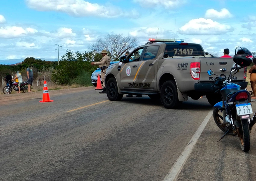 Homem e mulher morrem em colisão entre motos na BA-148 em Livramento de Nossa Senhora