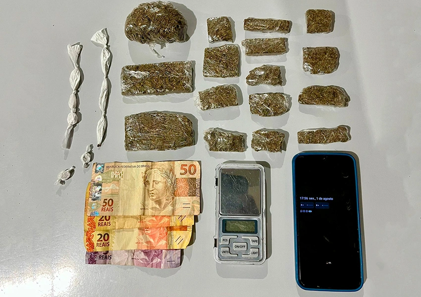 Homem é preso suspeito de tráfico de drogas no bairro Benito Gama em Livramento de Nossa Senhora