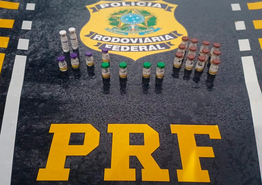 PRF apreende 22 ampolas de medicamentos para emagrecimento na BR-116 em Jequié