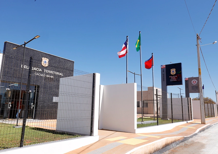 Caculé inaugura novo complexo de segurança com delegacia e pelotão da Polícia Militar