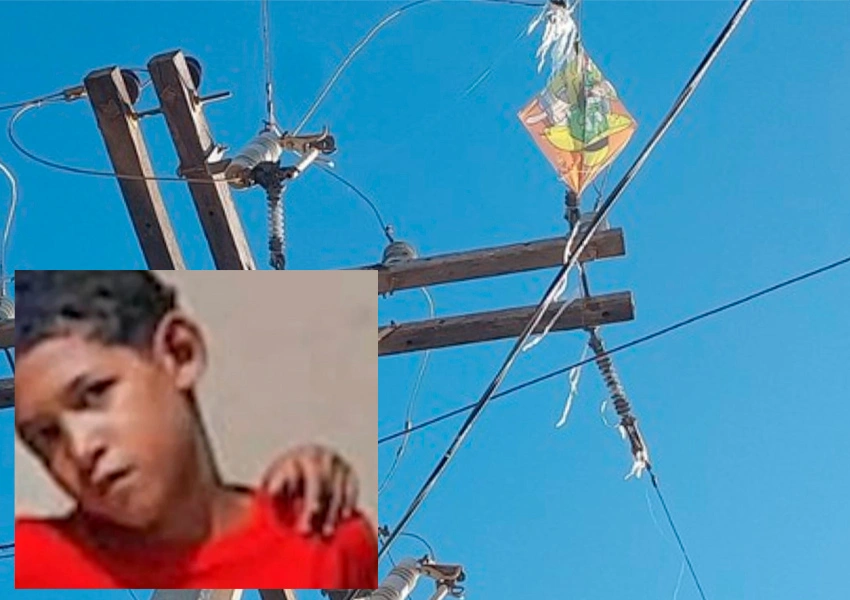 Criança de 10 anos morre eletrocutada ao tentar resgatar pipa em poste na Bahia