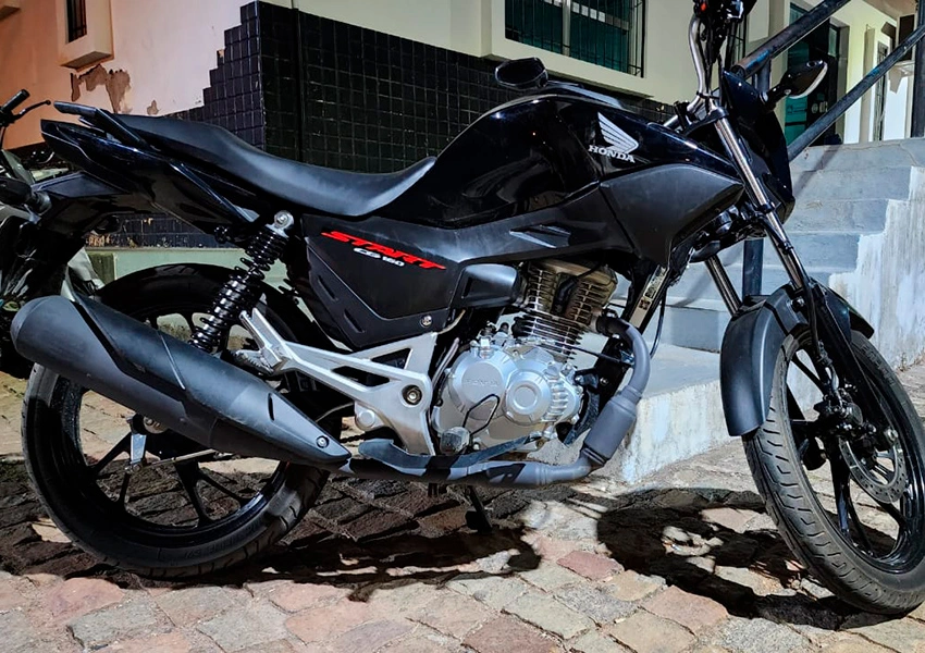 CIPRv recupera moto furtada no DF durante blitz na BA-573 em Matina