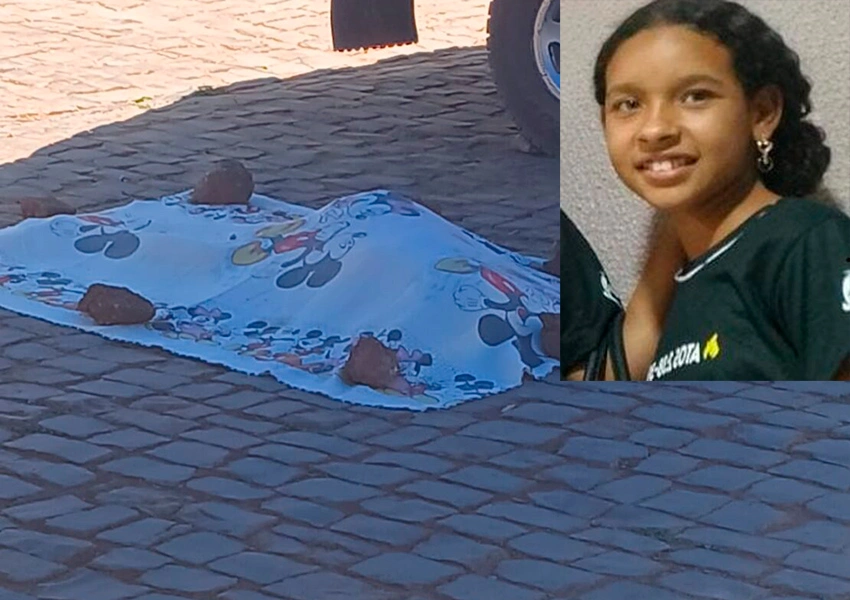 Menina de 12 anos morre esmagada após moto bater na lateral de caminhão de leite em Feira da Mata