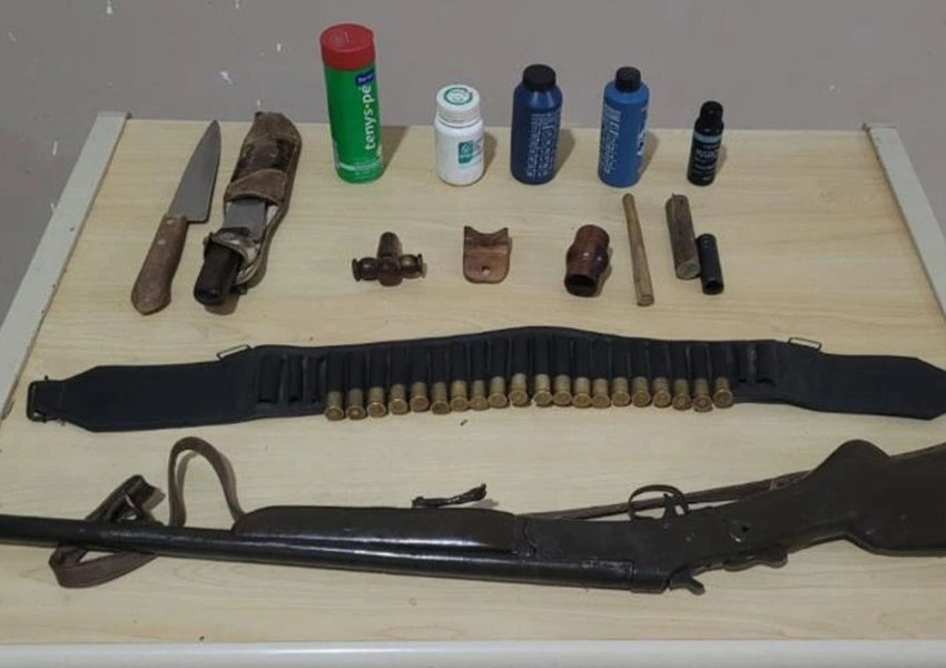 Polícia apreende armas e materiais de caça ilegal na zona rural de Érico Cardoso