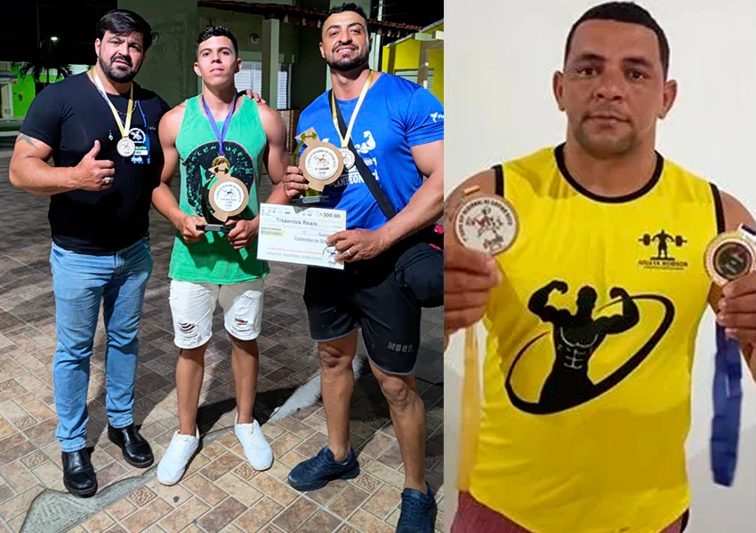 Atletas de Livramento de Nossa Senhora se destacam em torneio de supino em Contendas do Sincorá