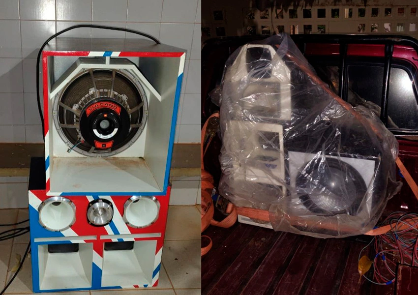 Polícia Militar apreende equipamentos de som durante Operação Paredão Zero em Livramento de Nossa Senhora