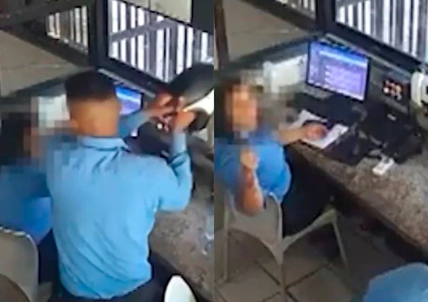 Homem agride colega com capacete em condomínio e é demitido