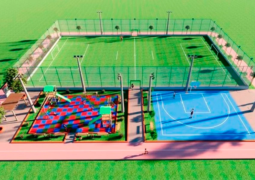 Livramento vai receber estrutura esportiva com campo sintético e pista de caminhada