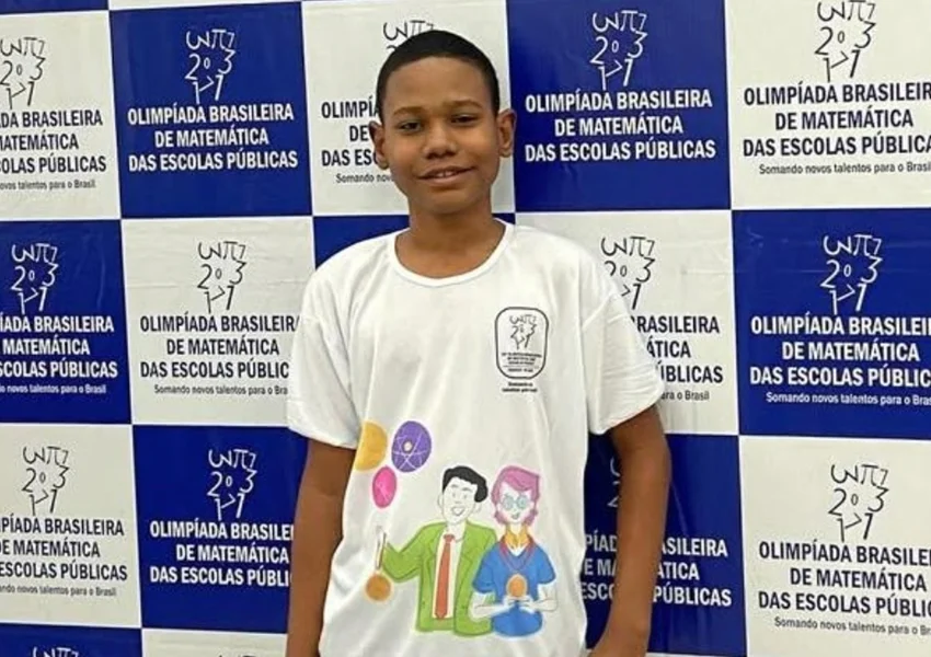 Estudante de 13 anos da Bahia vence competições estadual e nacional da Obmep