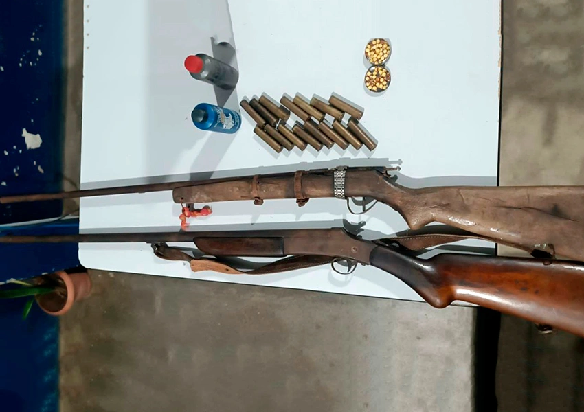 Polícia apreende armas após briga familiar na zona rural de Livramento
