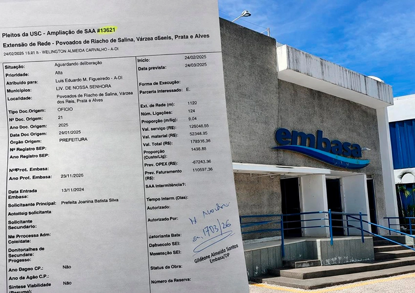 Prefeita Joanina Sampaio garante extensão do sistema de água tratada para comunidades rurais de Livramento