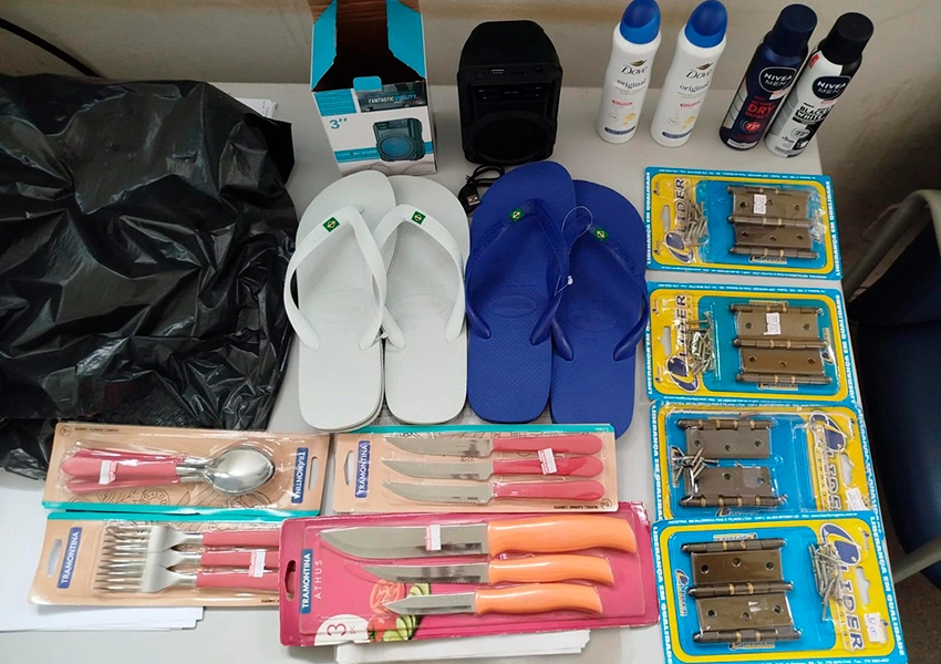 Homem é preso suspeito de furtar estabelecimentos comerciais em Dom Basílio