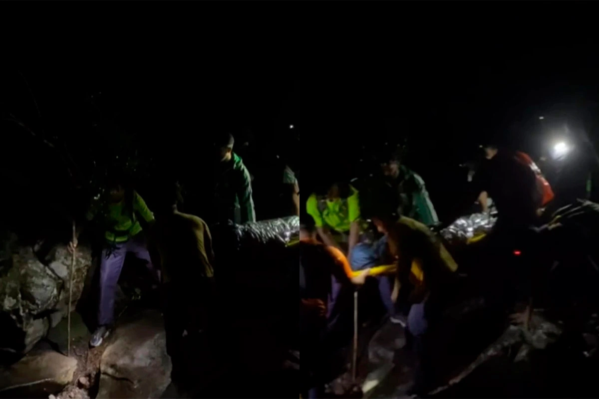 Turista é resgatada após sofrer queda em trilha da Cachoeira da Fumacinha