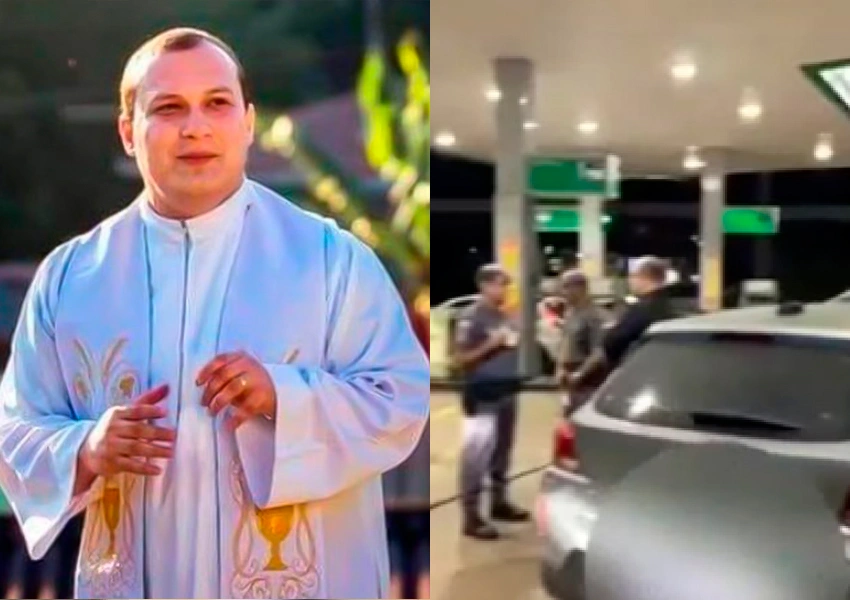 Padre é detido após causar confusão embriagado em posto de combustíveis; bispo pede perdão pelo "escândalo"