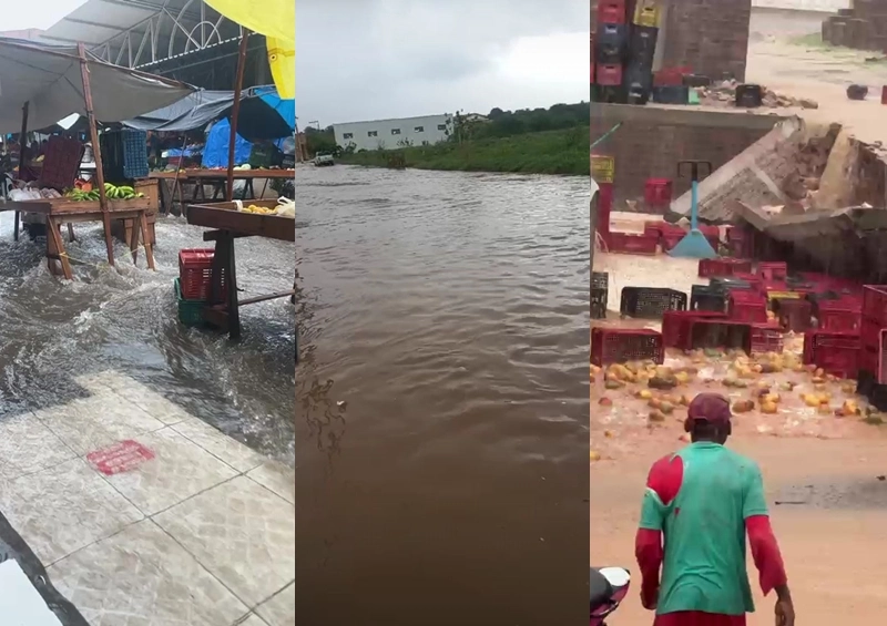 Chuvas intensas causam alagamentos e prejuízos em Livramento de Nossa Senhora