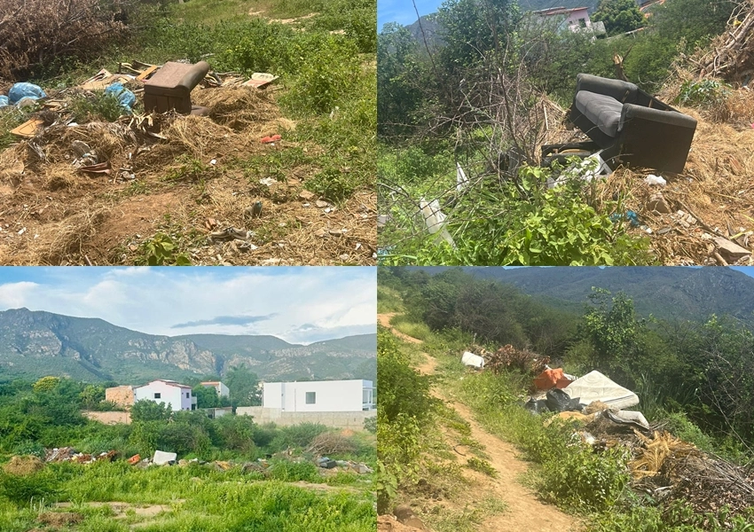 Moradores do bairro Santa Cruz em Livramento de Nossa Senhora reclamam de descarte irregular de entulhos 