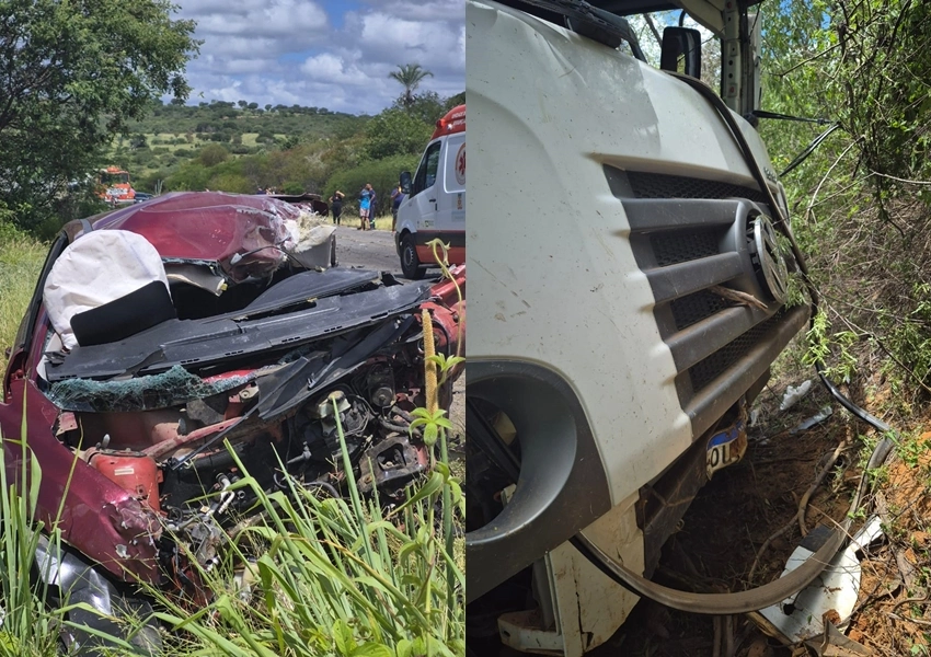 Quatro pessoas da mesma família morrem em grave acidente entre carro e caminhão entre Rio do Antônio e Brumado